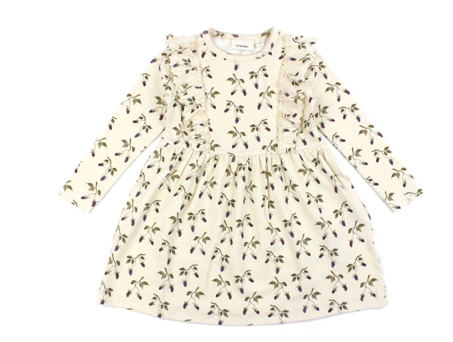 Baby Lil Atelier Dresses | Lil Atelier Turtledove Berry Dress Ruffles