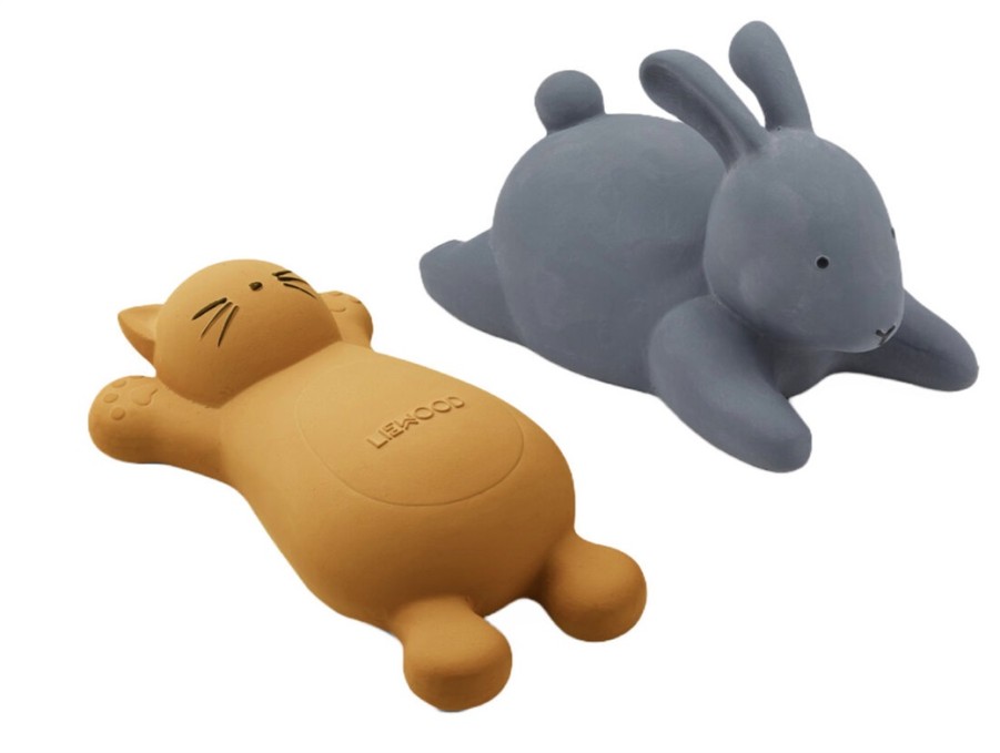 Accessories And Home Liewood | Liewood Cat Mustard Bath Toys Vikky (2-Pack)