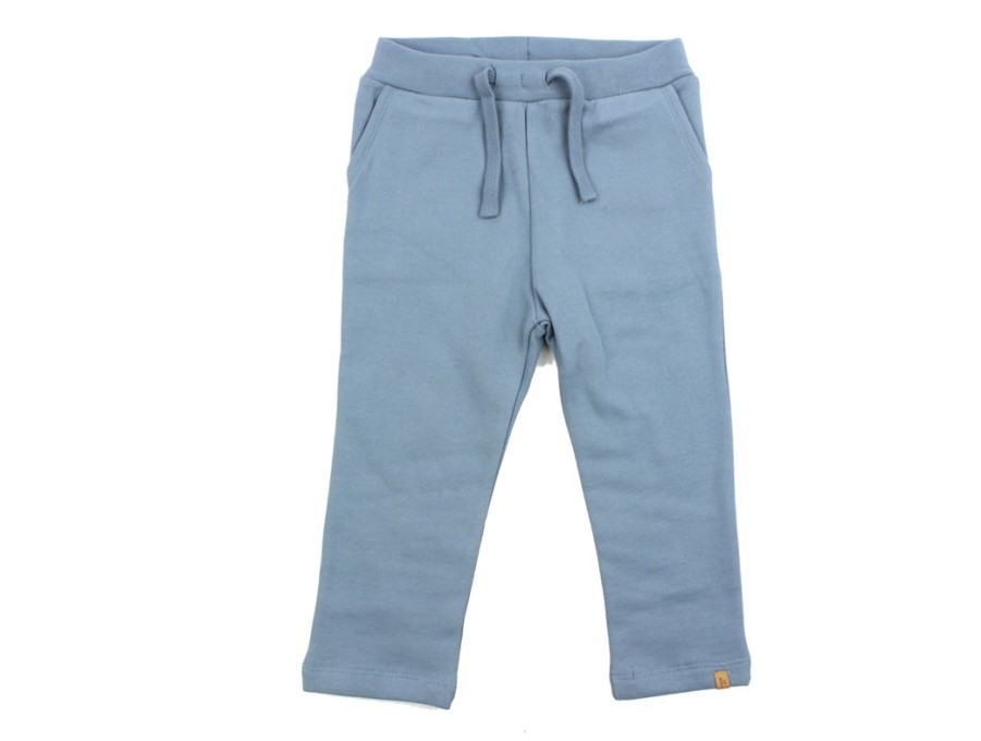 Baby Lil Atelier Organic Cotton | Lil Atelier Smoke Blue Sweatpants