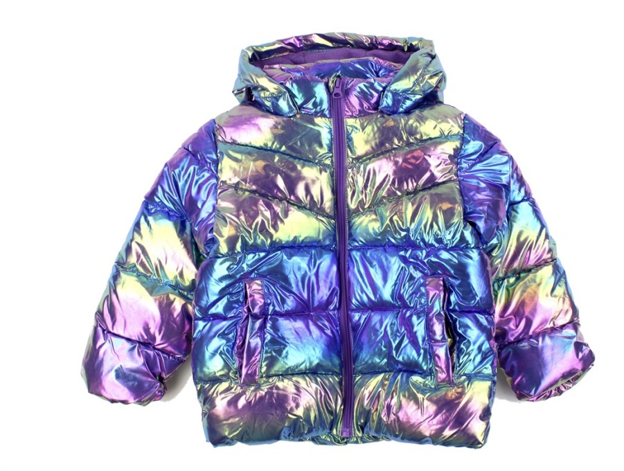 Kids Name It Winter Jackets | Name It Amethyst Orchid Shiny Puffer Winter Jacket