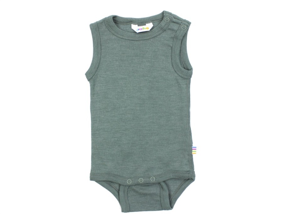 Baby Joha Bodysuits And Jumpsuits | Joha Dark Green Body Merinould/Silke