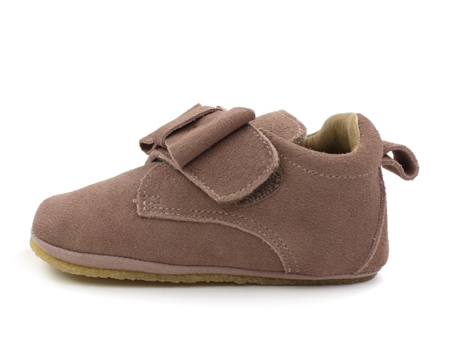 Baby Wheat Slippers | Wheat Dusty Rouge Slippers With Bow