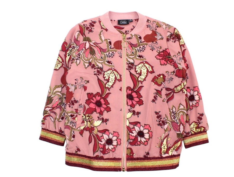 Tweens Petit by Sofie Schnoor Cardigans | Petit By Sofie Schnoor Bomber Jacket/Cardigan Rose Flower