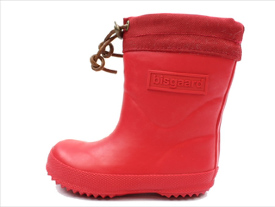 Baby Bisgaard Thermal Boots And Winter Rubber Boots | Bisgaard Winter Rubber Boot With Red Wool