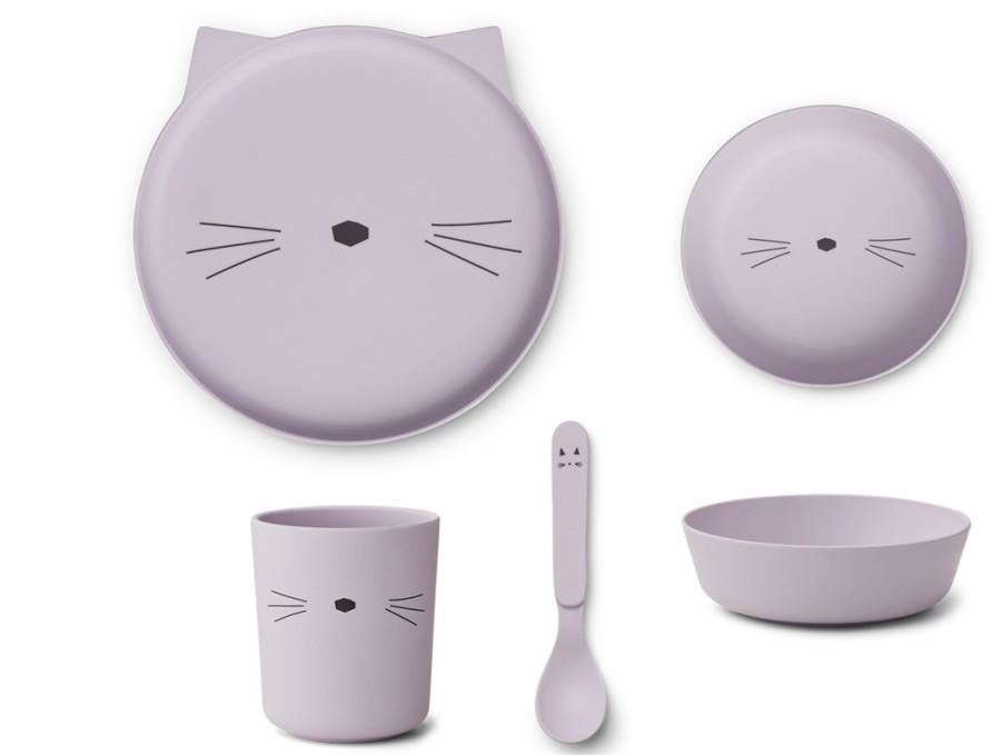 Accessories And Home Liewood | Liewood Cat Light Lavender Junior Set Brody (4-Pack)