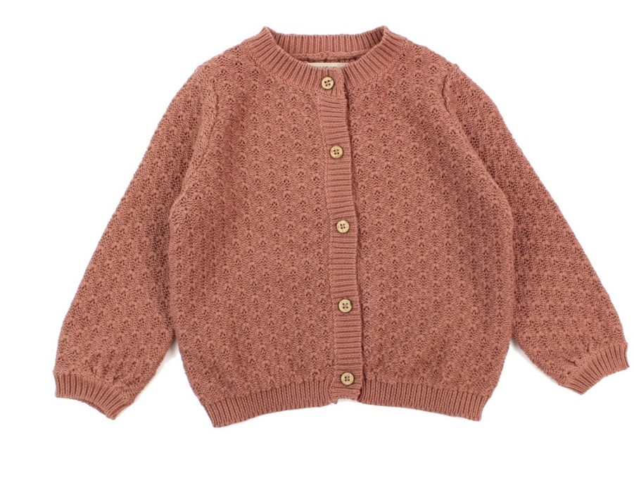 Baby Wheat Cardigans | Wheat Cardigan Magnella Rose Cheeks