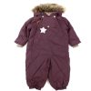 Kids Mini A Ture Coveralls | Mini A Ture Snowsuit Wisti Fur Huckleberry Plum