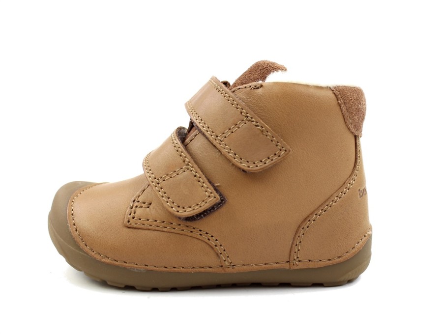 Baby Bundgaard Baby Shoes And Crawler Shoes | Bundgaard Cognac Winter Walker With Wool Lining