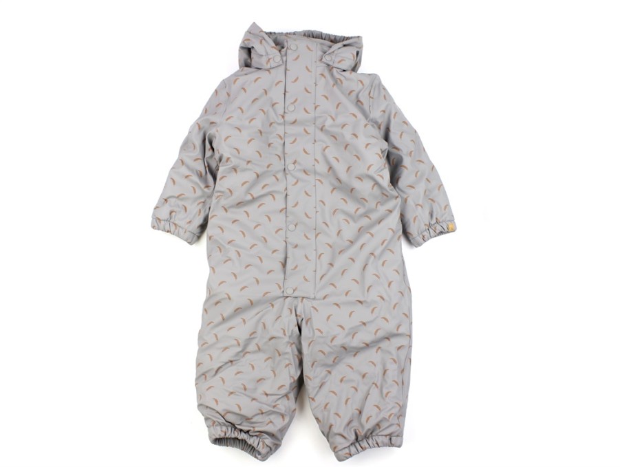 Baby Lil Atelier Coveralls | Lil Atelier Wet Weather Feather Rubber Jumpsuit