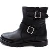 Kids Angulus Winter Boots | Angulus Black Winter Boot With Buckles And Tex