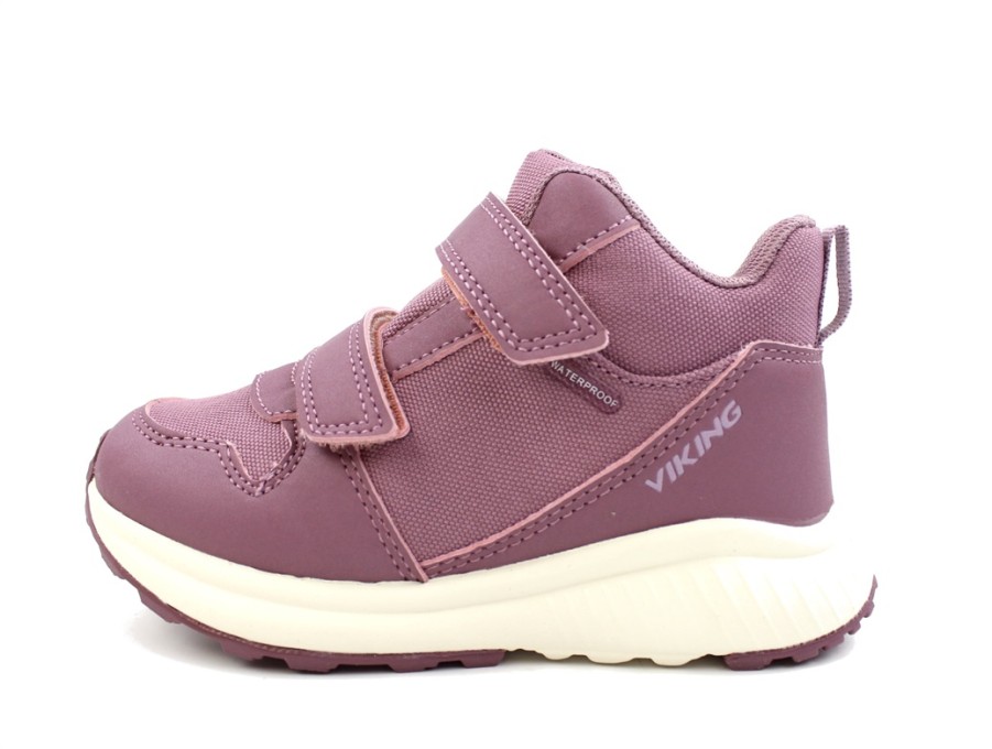 Kids Viking Shoes And Sneakers | Viking Antique Rose/Dusty Pink Sneaker Arendal With Gore-Tex