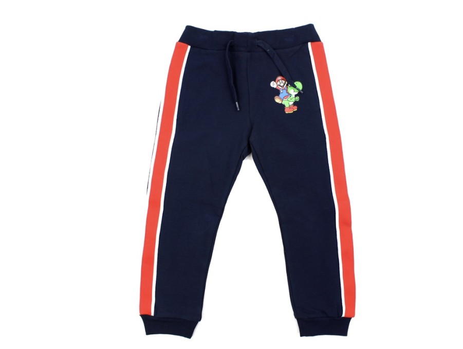 Kids Name It Pants And Leggings | Name It Dark Sapphire Sweatpants Super Mario