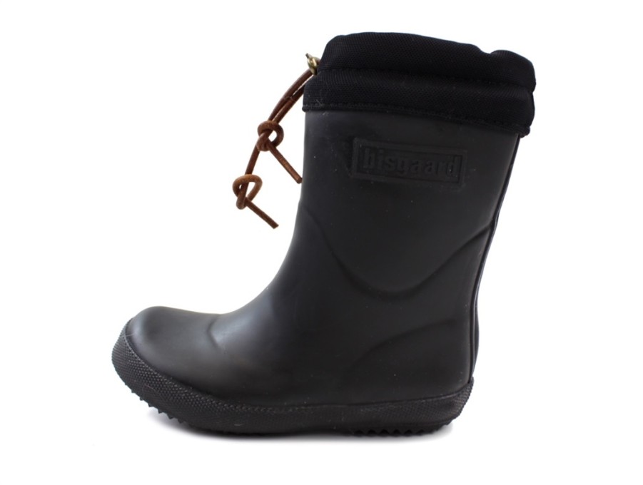 Baby Bisgaard Thermal Boots And Winter Rubber Boots | Bisgaard Winter Rubber Boot Black With Wool Lining