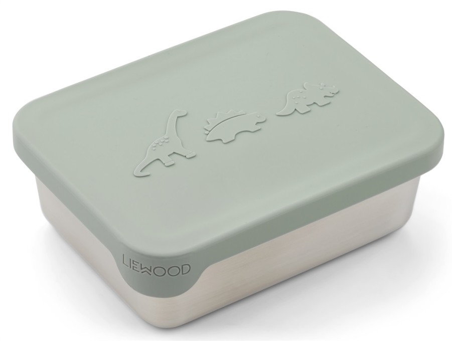 Accessories And Home Liewood | Liewood Dino Dusty Mint Snack Box Ako