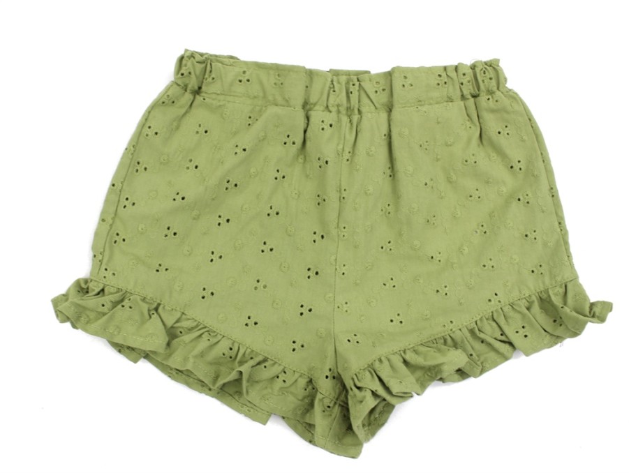 Baby Lil Atelier Shorts | Lil Atelier Sage Shorts Broderie Anglaise