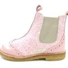 Kids Angulus Boots And Ankle Boots | Angulus Ancle Boot Rosa/Beige Glitter With Hole Pattern