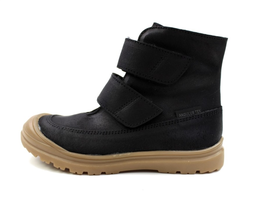 Kids Angulus Winter Boots | Angulus Black Winter Boot With Tex