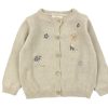 Baby Wheat Cardigans | Wheat Soft Beige Knit Cardigan Ella