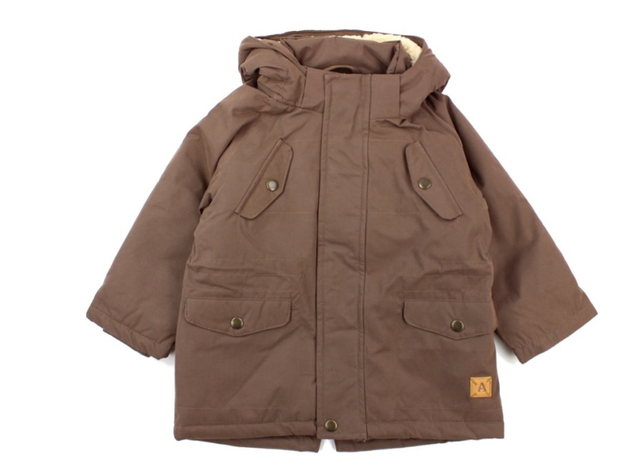 Baby Lil Atelier Winter Jackets | Lil Atelier Winter Jacket Coffee Quartz