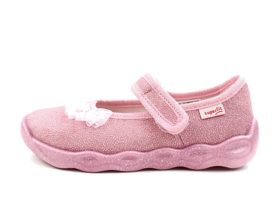 Kids Superfit Slippers | Superfit Slippers/Ballerina Bubble Schwarz Glitter