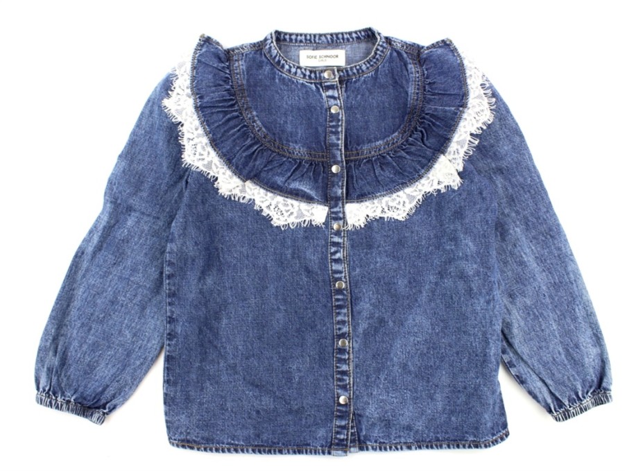 Kids Petit by Sofie Schnoor Blouses And Knitwear | Sofie Schnoor Girls Denim Shirt Blue