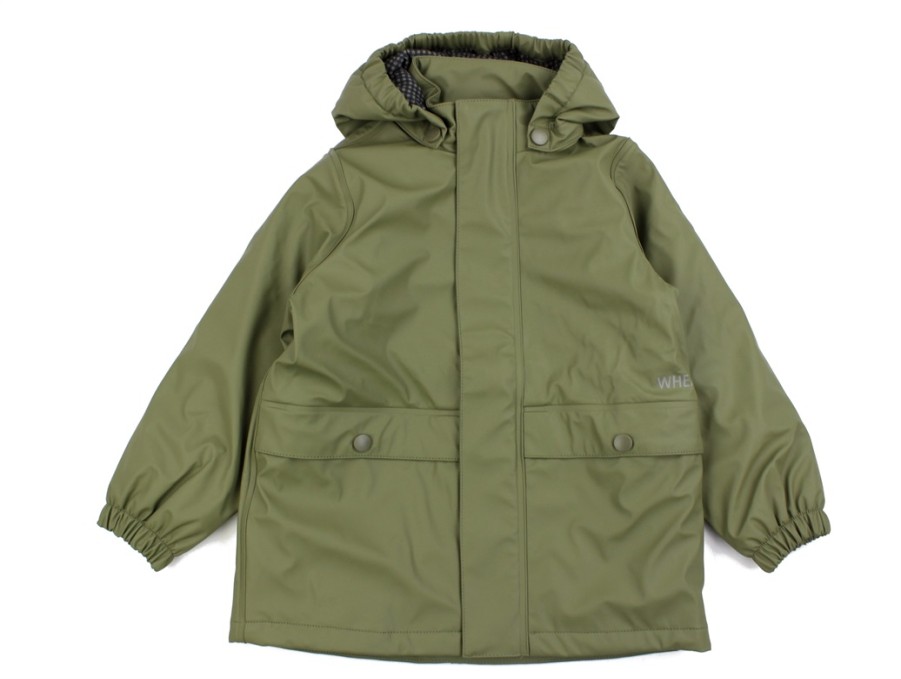 Kids Wheat Transition Jackets | Wheat Dried Bay Thermal Rain Jacket Aju