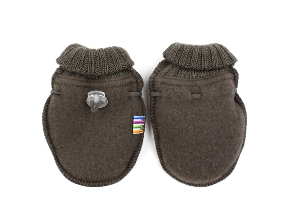 Baby Joha Wool | Joha Dark Bark Mittens Merino Wool