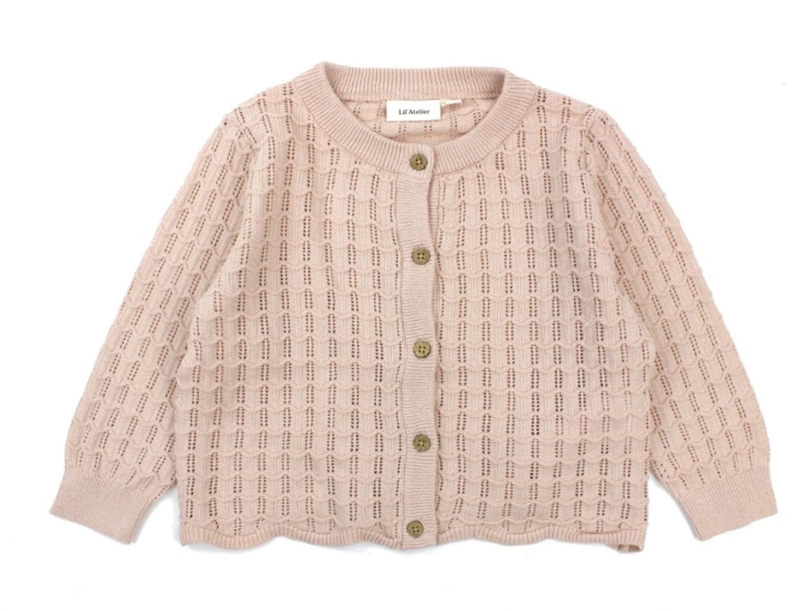 Baby Lil Atelier Cardigans | Lil Atelier Cardigan Rose Dust