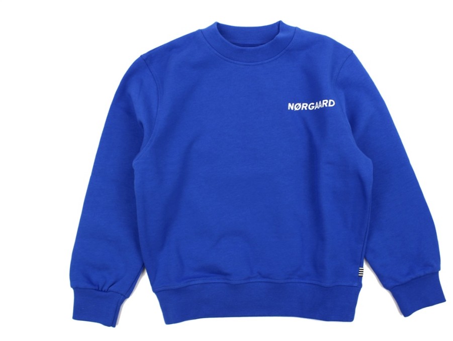 Kids Mads Nørgaard Blouses And Knitwear | Mads Norgaard Snorkel Blue Sweatshirt Solo