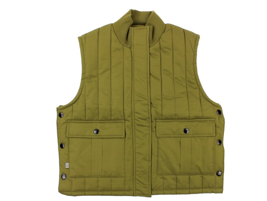 Kids Mads Nørgaard Transition Jackets | Mads Norgaard Vibina Waistcoat Fir Green