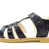 Kids Angulus Sandals | Angulus Sandal Black Dot With Velcro