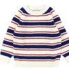 Baby FUB Blouses And Knitwear | Fub Ecru/Royal Blue/Bright Red Raglan Sweater Merino Wool