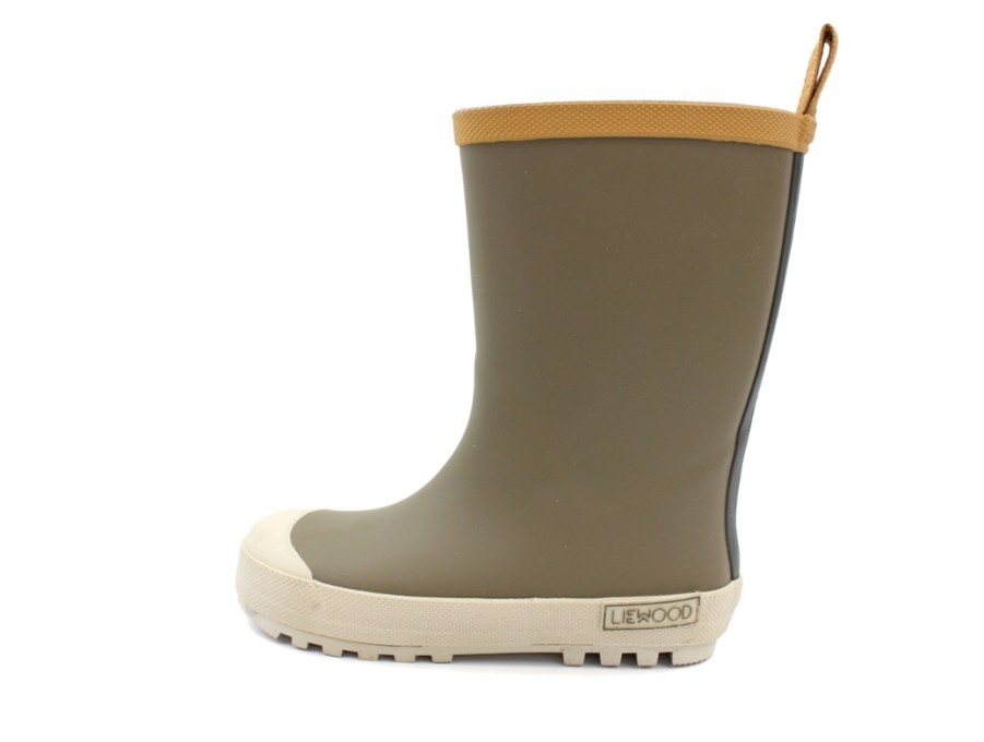 Baby Liewood Rubber Boots | Liewood River Khaki Multi Mix Rubber Boots