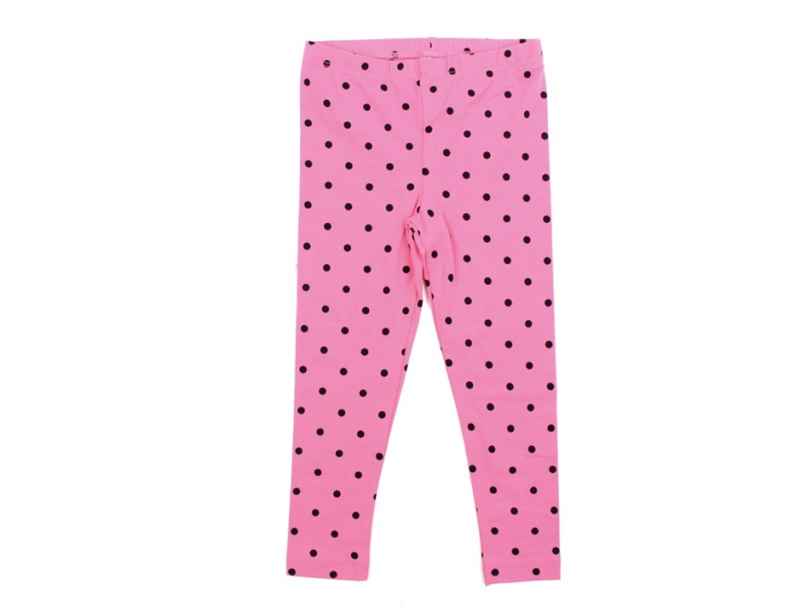 Tweens Mini Rodini Pants And Leggings | Mini Rodini Pink Leggings Polka Dots