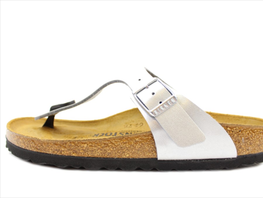 Tweens Birkenstock Sandals | Birkenstock Gizeh Sandal With Silver Buckle (35-41)