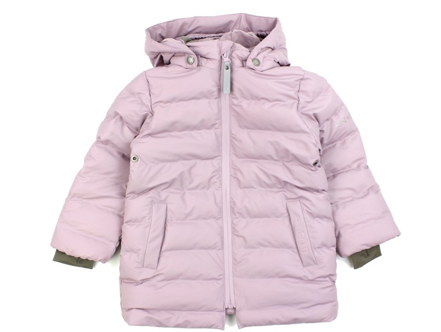 Baby En Fant Winter Jackets | En Fant Mauve Shadow Rubber Winter Jacket