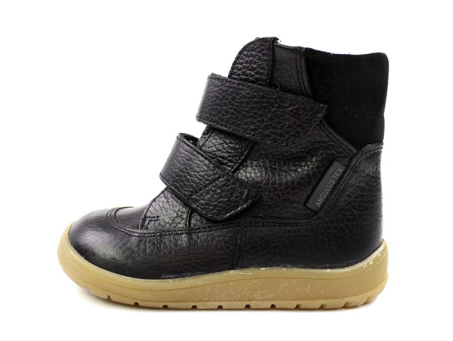 Baby Angulus Winter Boots | Angulus Black Winter Boot With Tex