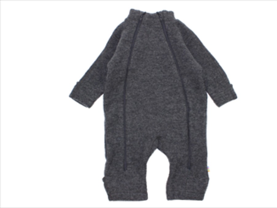 Baby Joha Bodysuits And Jumpsuits | Joha Coke Melange Jumpsuit Merino Wool