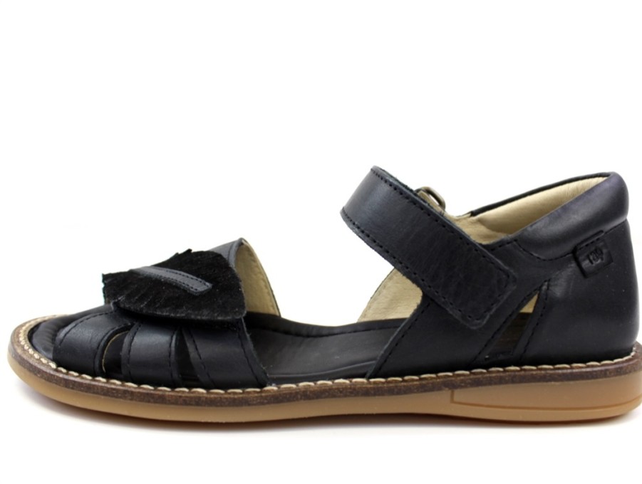 Tweens Arauto RAP Sandals | Arauto Rap Sandal With Black Leaf