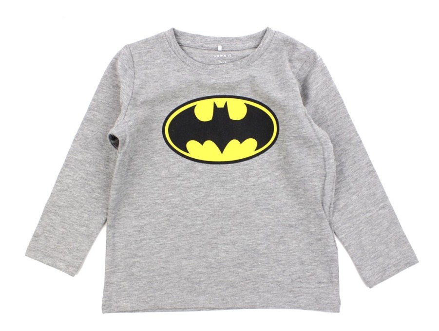 Baby Name It Short And Long-Sleeved T-Shirts | Name It Grey Melange T-Shirt Batman