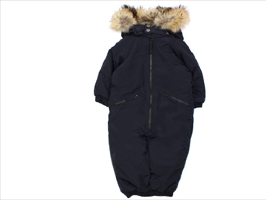 Baby Ver de Terre Coveralls | Ver De Terre Black Snowsuit