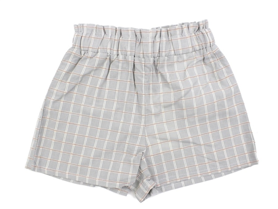 Baby Lil Atelier Shorts | Lil Atelier Harbor Mist Shorts Plaid