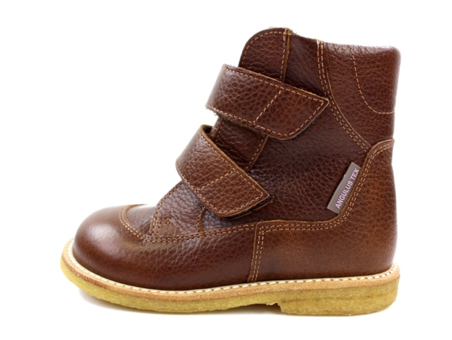 Baby Angulus Winter Boots | Angulus Cognac Winter Boot With Tex