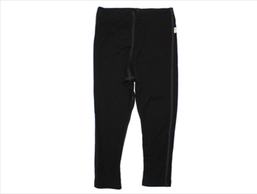 Baby Joha Pants And Leggings | Joha Black Leggings Merino Wool/Silk