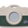 Accessories And Home Liewood | Liewood Dino Sandy/Garden Green Mix Teething Ring Steven Camera