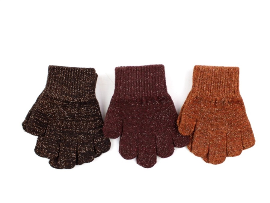 Kids Mikk line Gloves | Celavi Mittens Knit Tortoise Shell Uld/Nylon (2-Pack)