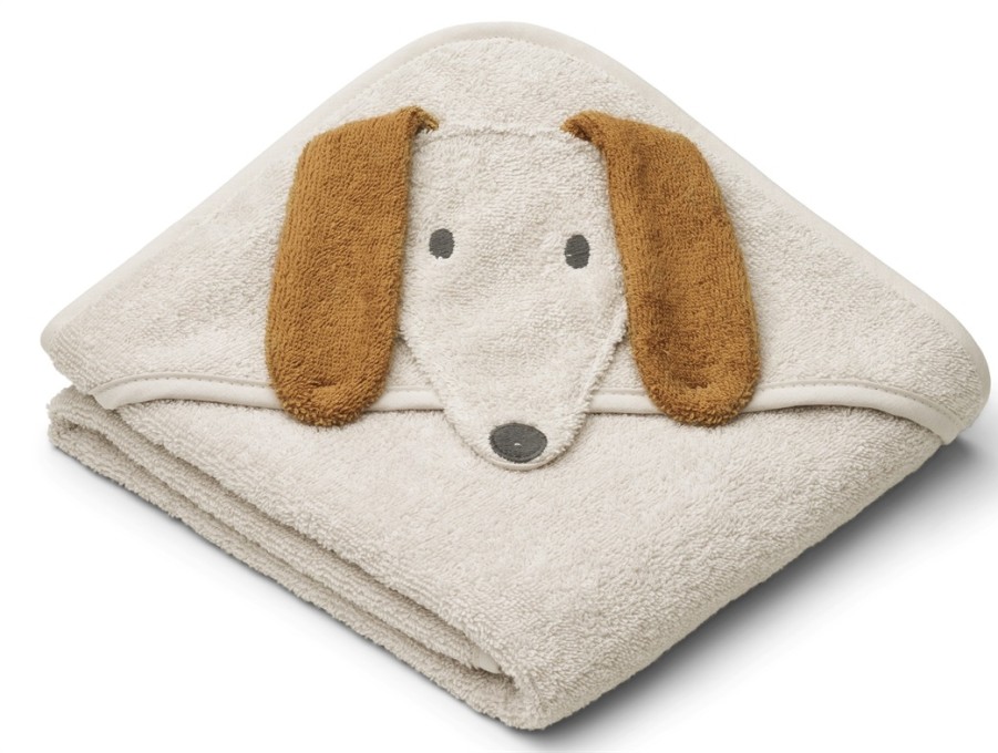 Baby Liewood Swimwear | Liewood Dog/Sandy Mix Hooded Baby Towel Albert