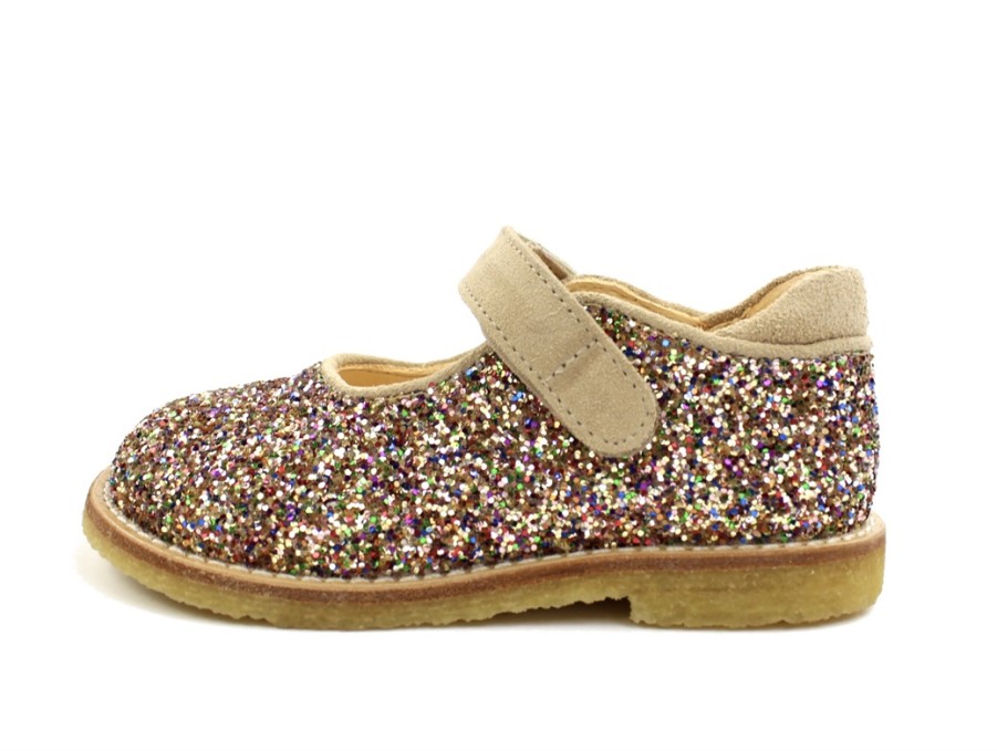 Baby Angulus Shoes And Sneakers | Angulus Multi Glitter/Sand Toddler Shoe