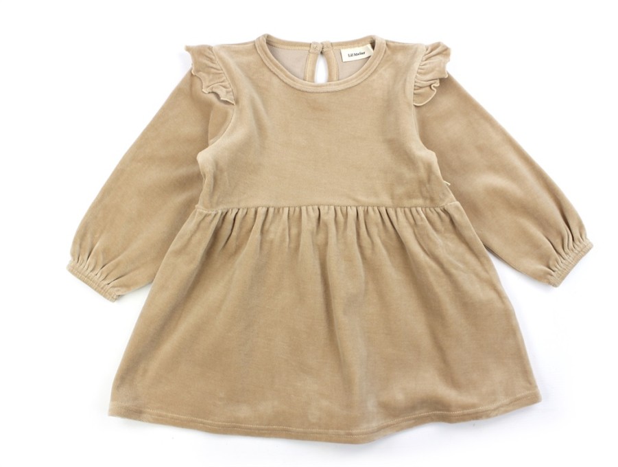 Baby Lil Atelier Dresses | Lil Atelier Nougat Velour Dress