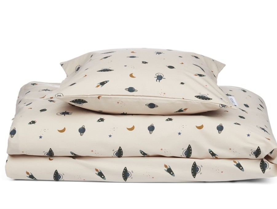 Baby Liewood Organic Cotton | Liewood Space Sandy Mix Baby Bedding Carmen